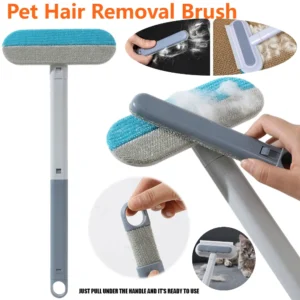 3 in 1 Pet Hair Remover Brush Long Handle Window Cleaning Brush Pet Fur Cleaning Tool