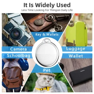 Long Distance Smart Tag GPS Tracker for Air Tag Key Finder Pet Wallet Bike Anti-lost Alarm Mini Locator Works with iOS Find My