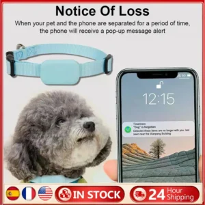 Pet GPS Tracker with Adjustable Collar Smart Pet Locator Cat Tracker