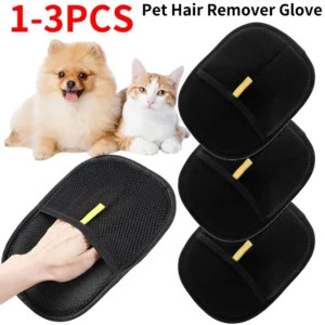 Pet Grooming Gloves Deshedding Glove pet hair remover glove for Dog Cat Rabbit