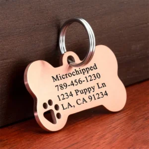 Stainless steel Personalized Engraving Anti-lost Dog ID Tag