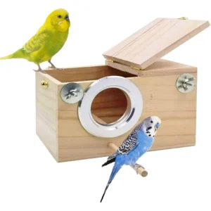 Parakeet Nest Box Budgie Nesting House Cockatiel Breeding